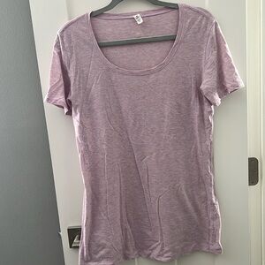 Lululemon light purple athletic shirt. Size 8.